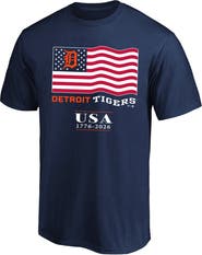 FANATICS Men's Fanatics Navy Detroit Tigers USA 1776-2026 Big & Tall T-Shirt