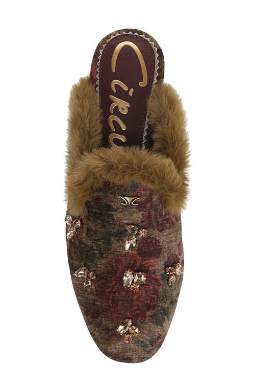 Circus Ny By Sam Edelman Tillie Faux Fur Trim Mule In Multi