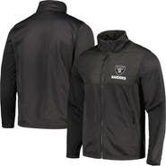 DUNBROOKE Men's Dunbrooke Heather Black Las Vegas Raiders Explorer Tech Full-Zip Jacket
