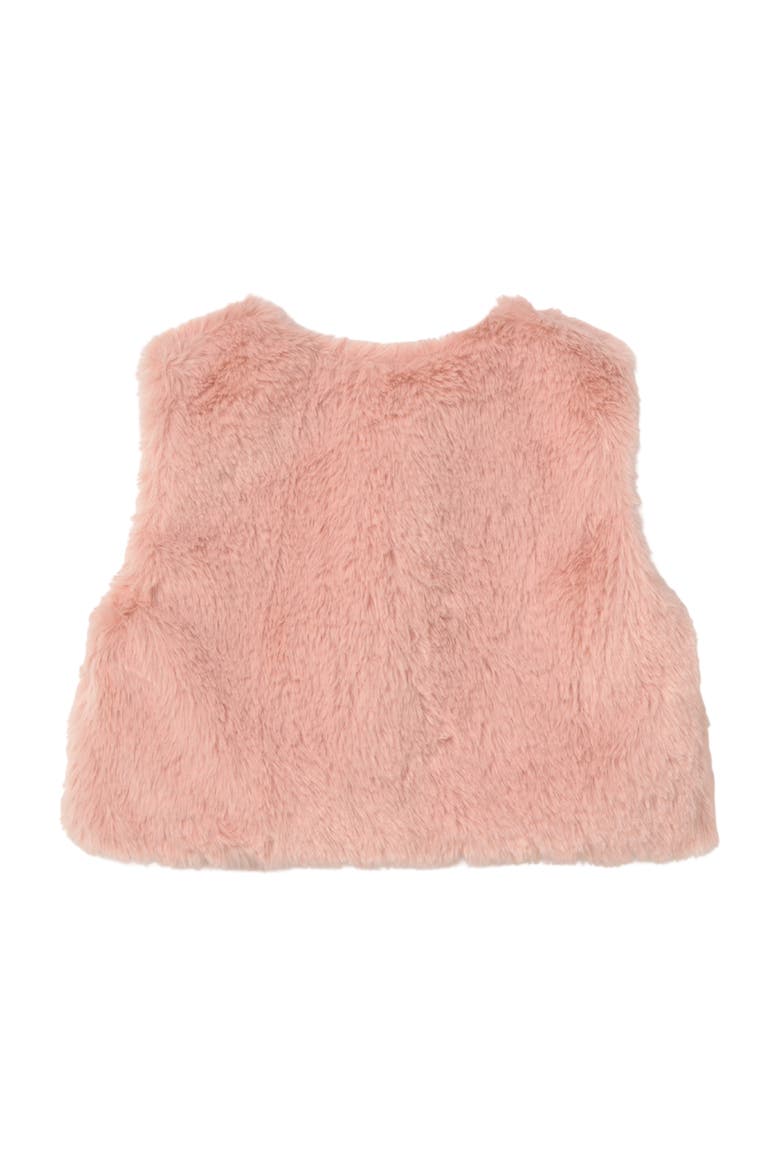 Sweetheart Faux Fur Vest, Alternate, color, Pink