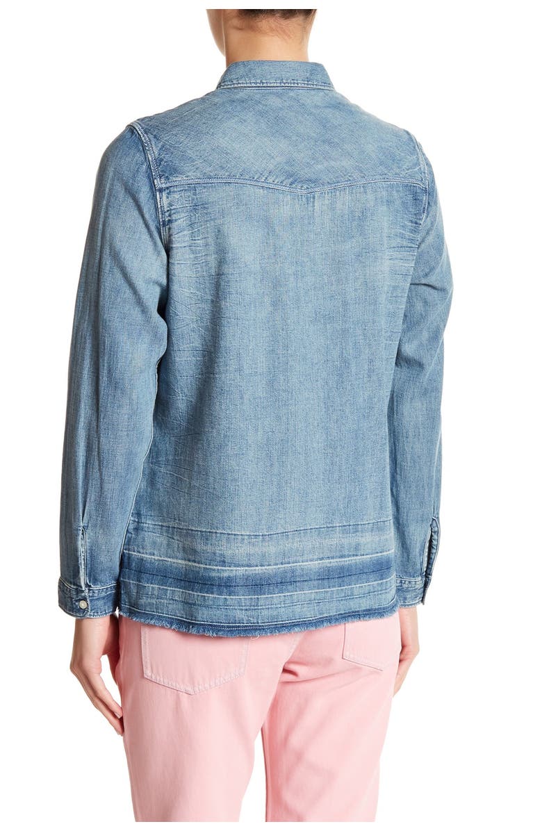 Scotch & Soda Denim Long Sleeve Blouse, Alternate, color, 