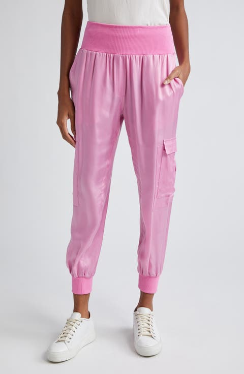 Giles Cupro Crop Cargo Joggers