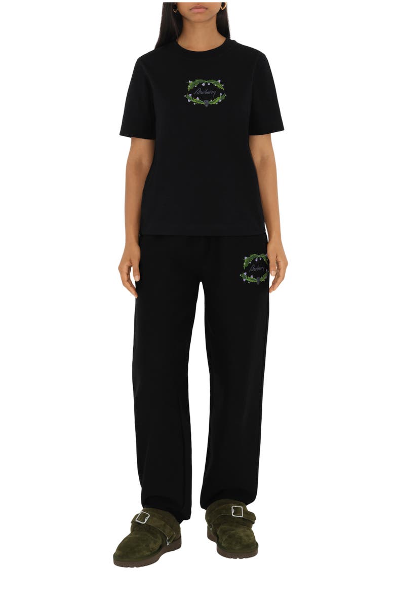 Burberry Thistle Logo Cotton Blend Jogging Pants, Main, color, 