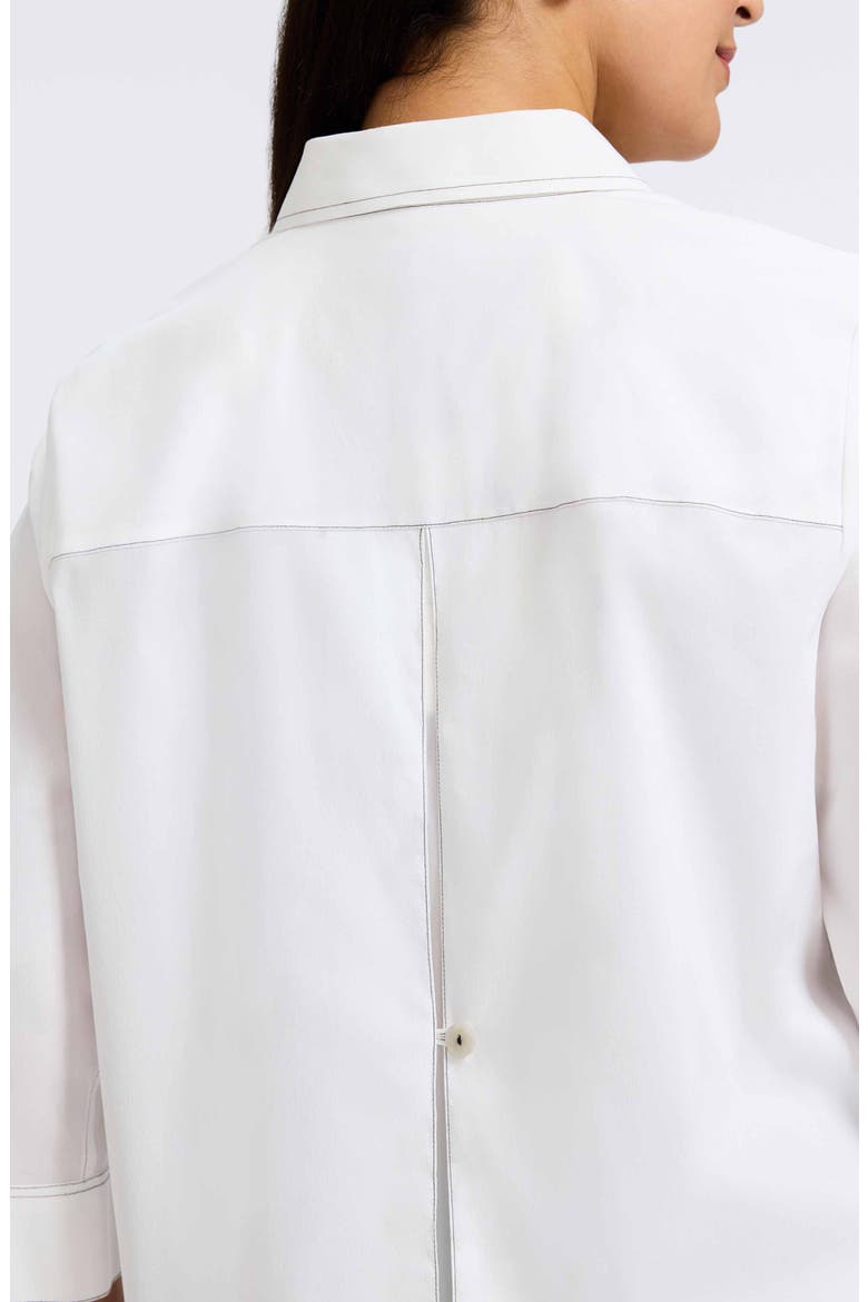 Kelly Button-Up Shirt, Alternate, color, WHITE/BLACK