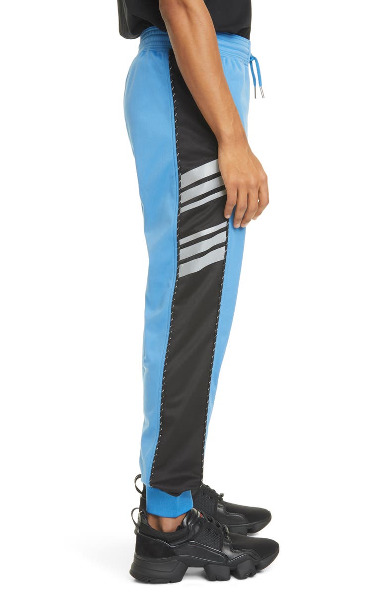 Givenchy Reflective Logo Stripe Track Pants, Alternate, color, 