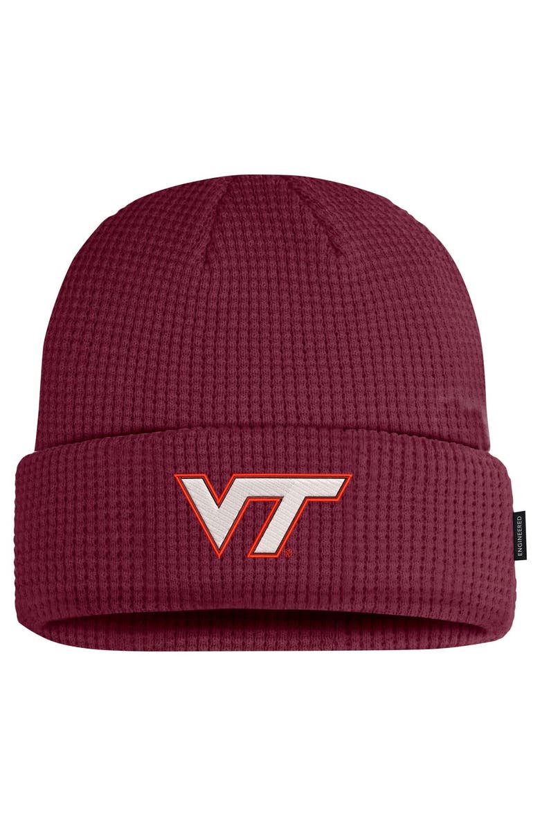 Nike Men's Nike Maroon Virginia Tech Hokies 2024 Sideline Terra Cuffed Knit Hat, Main, color, 