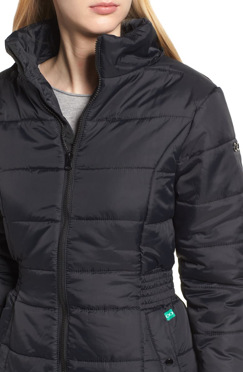 Modern Eternity Madison Quilted 3-in-1 Maternity Puffer Coat with Faux Fur Trim, Alternate, color, 