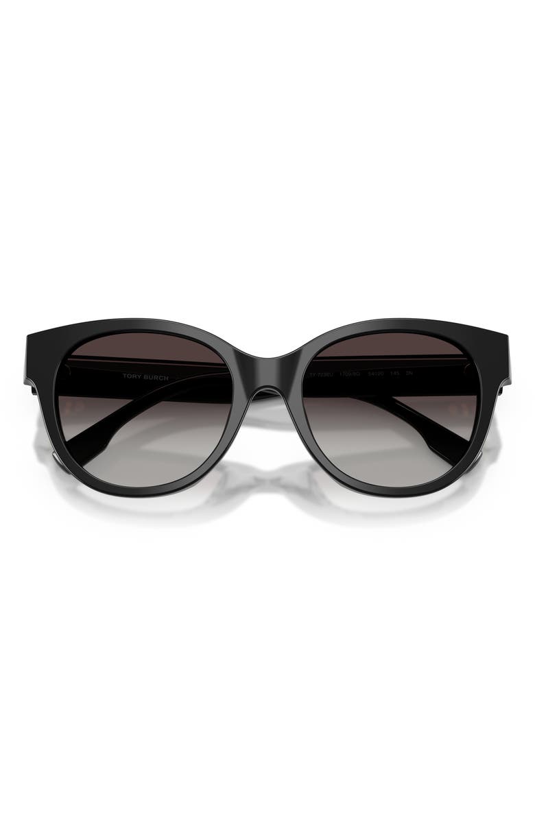 Tory Burch 54mm Phantos Sunglasses, Alternate, color, Black / Black