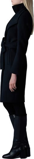 Mackage＊NORI wool coat with shearling bib＊ウールコート Mackage Nori-K Double Collar Coat | Saks Fifth Avenue