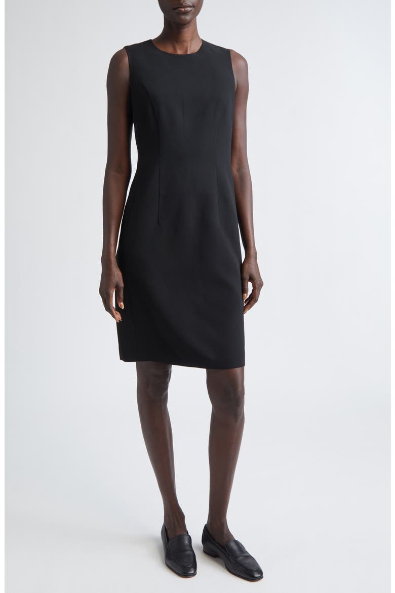 Harpson Sleeveless Sheath Dress, Main, color, BLACK