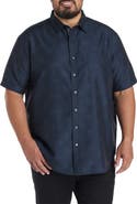 Synrgy by DXL Big & Tall Microfiber Geometric Print Sport Shirt