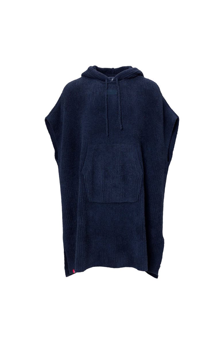 Barefoot Dreams<sup>®</sup> Unisex ALPHA Navy Team USA Barefoot Dreams CozyChic Hooded Rib Cozy, Alternate, color, Navy