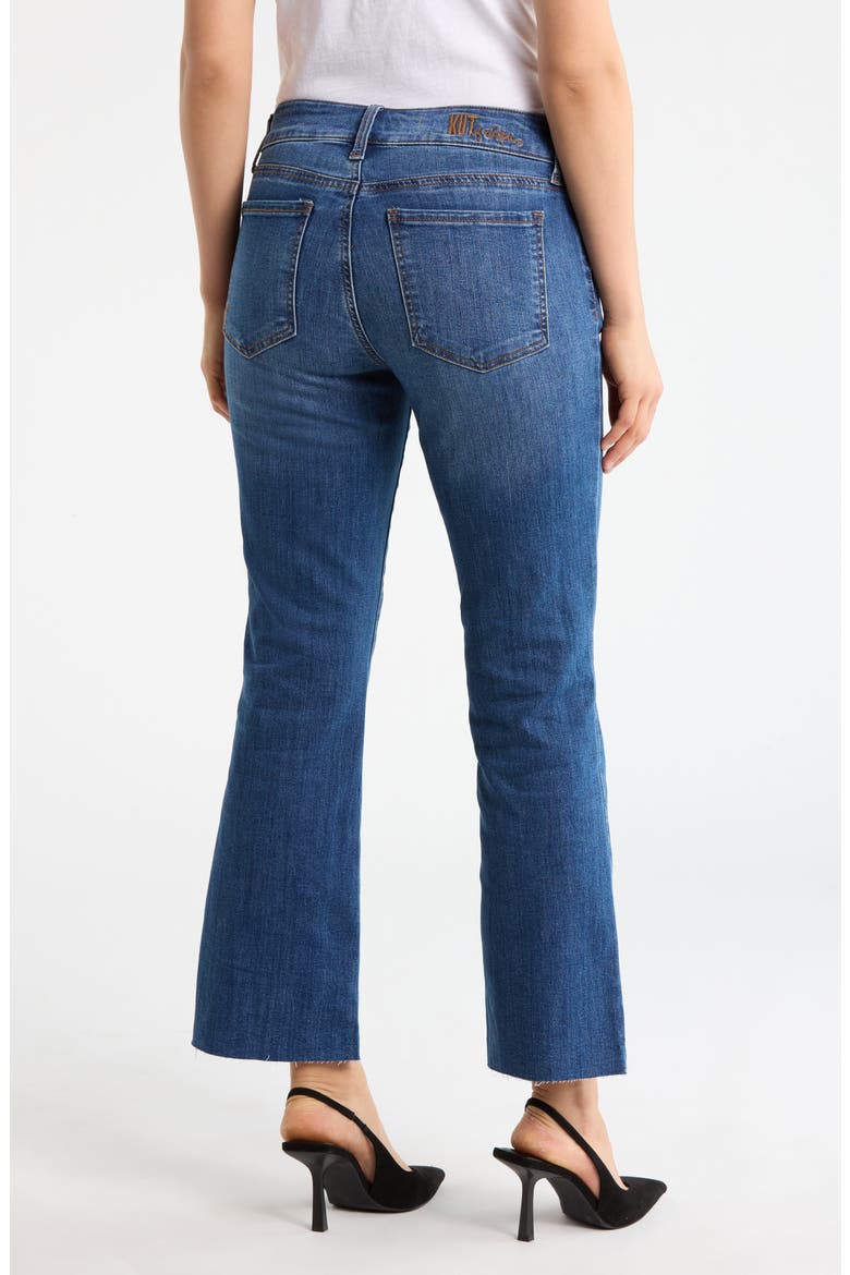 Nikki Ankle Kick Flare Leg Jeans, Alternate, color, FIELD RUSH