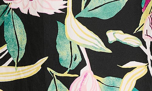 Tommy Bahama Twilight Bloom Cotton Top In Black