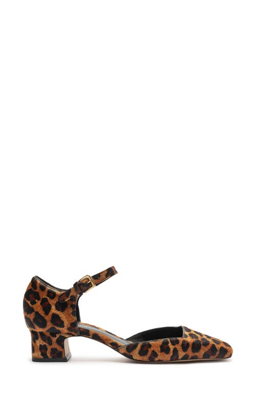 Arezzo Tori Ankle Strap Pump In Animal Print