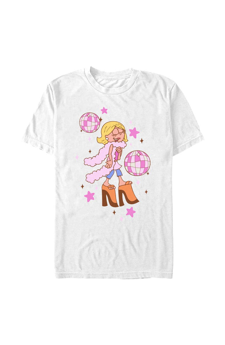 Lizzie McGuire Men's Lizzie McGuire Disco Ball Diva Graphic T-Shirt, Main, color, White