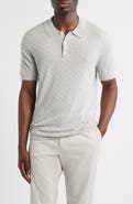 Robert Barakett Skelling Textured Polo Sweater