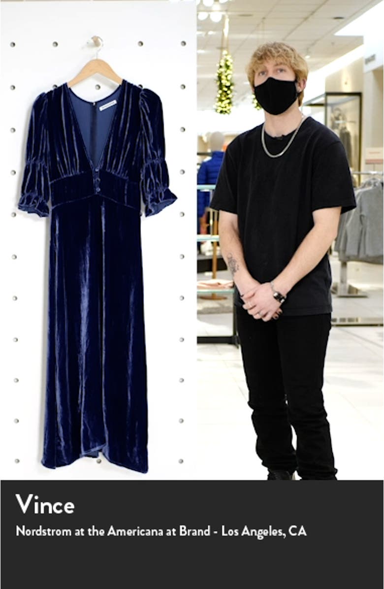 Maura Velvet Midi Dress, sales video thumbnail
