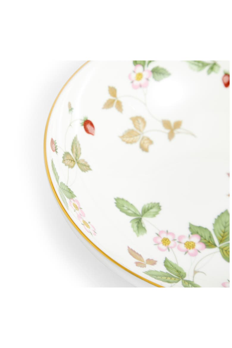 Wild Strawberry Bone China Cereal Bowl, Alternate, color, WHITE STRAWBERRY