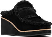 Donald Pliner Faux Shearling Lined Wedge Clog