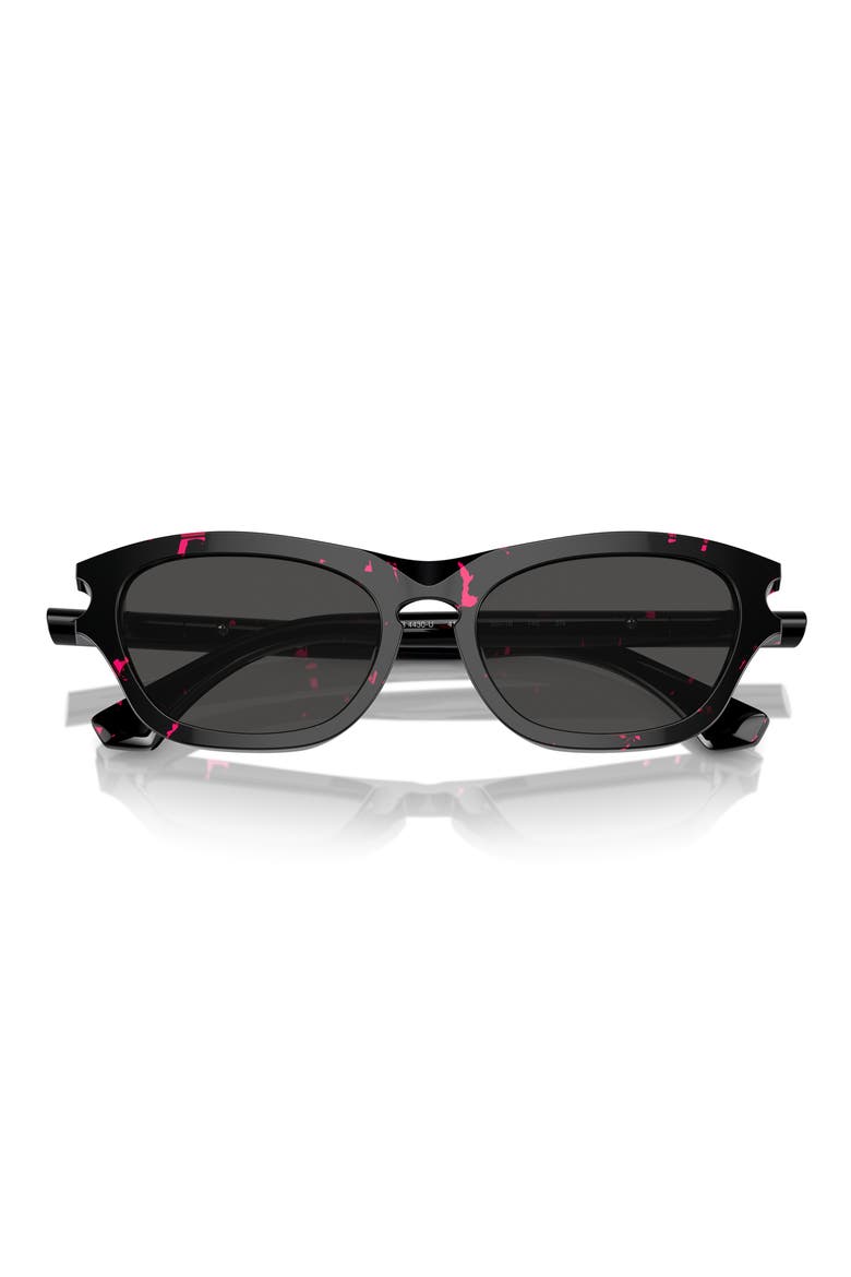 55mm Pillow Sunglasses, Main, color, BLACK PINK/ DARK GREY