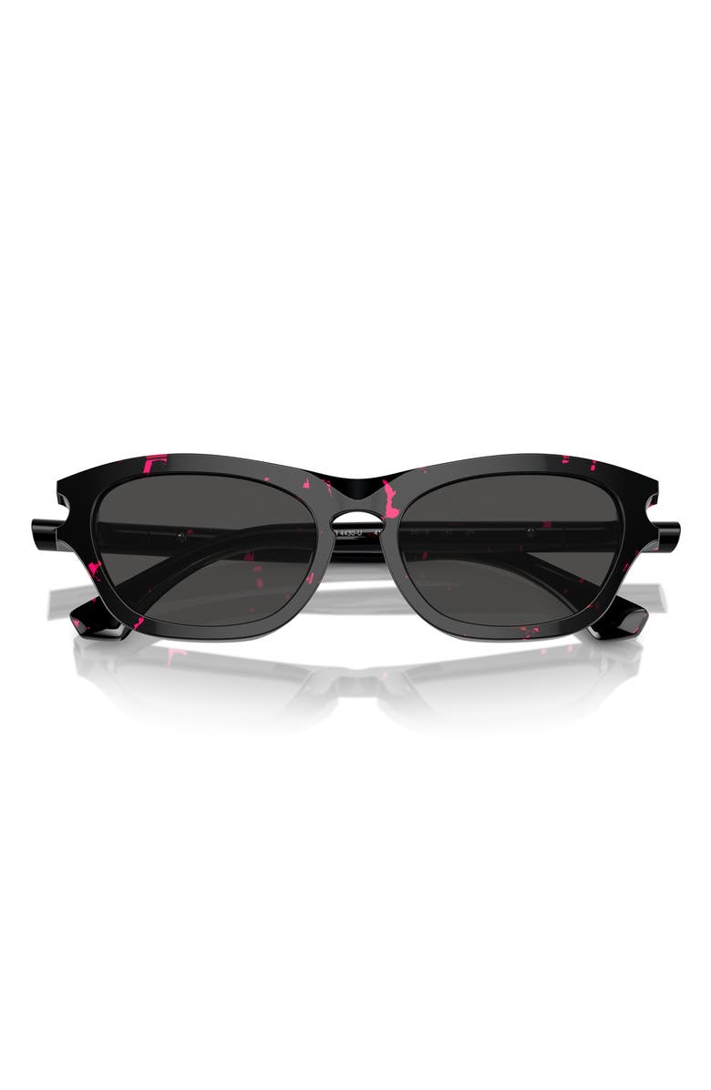 Burberry 55mm Pillow Sunglasses, Main, color, Black/ Dark Grey