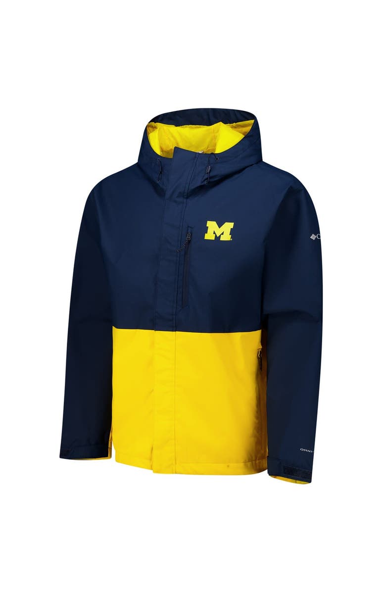 Columbia Men's Columbia Navy Michigan Wolverines Field Bound Omni-Tech<sup>™</sup> Full-Zip Jacket, Alternate, color, Navy