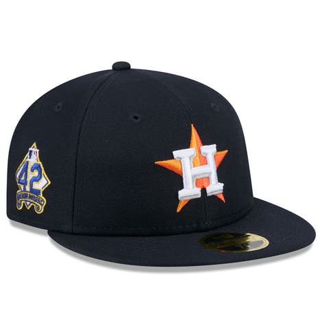 Men's New Era  Navy Houston Astros 2025 Jackie Robinson Day Retro Crown 59FIFTY Unstructured Fitted Hat