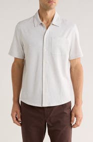 14th & Union Stripe Short Sleeve Seersucker Button-Up Shirt