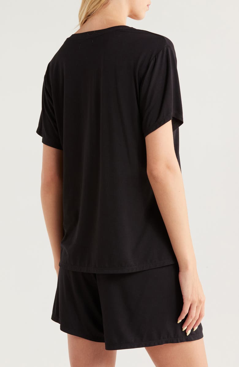 Nordstrom Cool Touch Short Pajamas, Alternate, color, Black