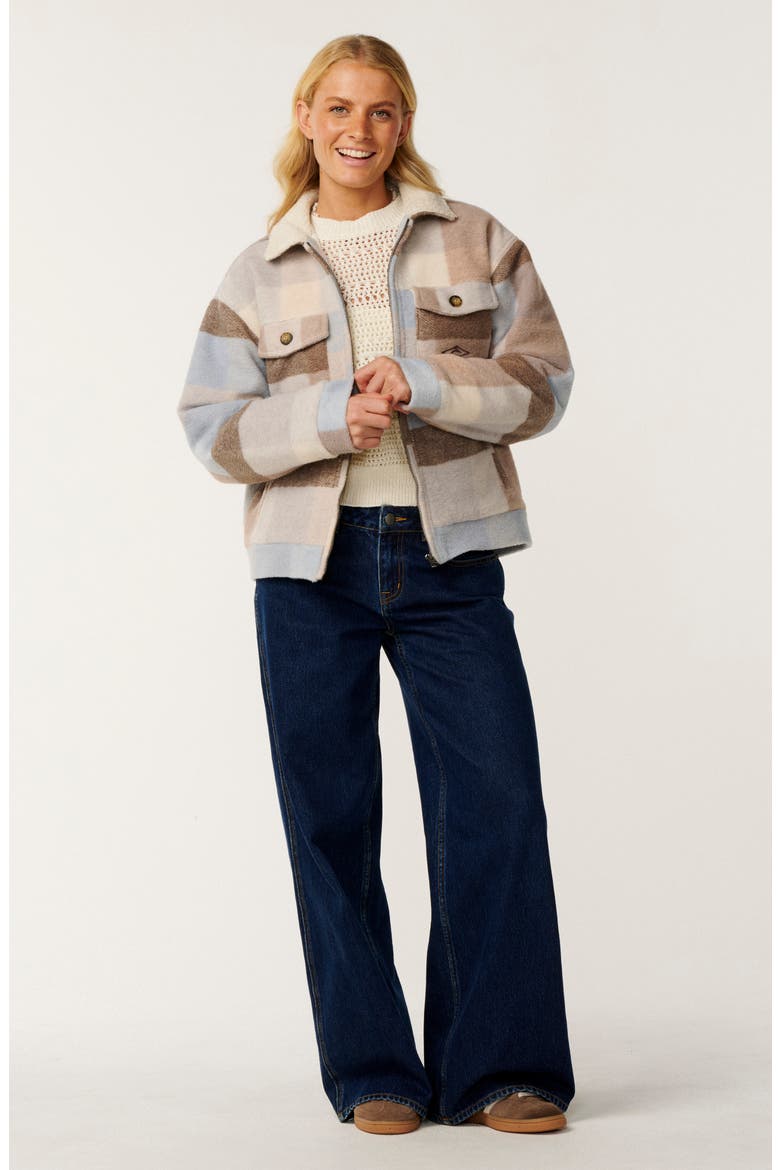 Paraiso Check Zip Jacket, Alternate, color, MULTI