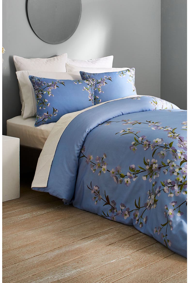 Graceful Comforter & Sham Set, Alternate, color, BLUE