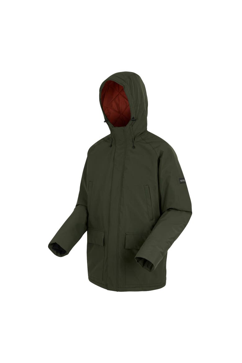 Savon Insulated Waterproof Jacket, Alternate, color, Dark Khaki and Potters Clay