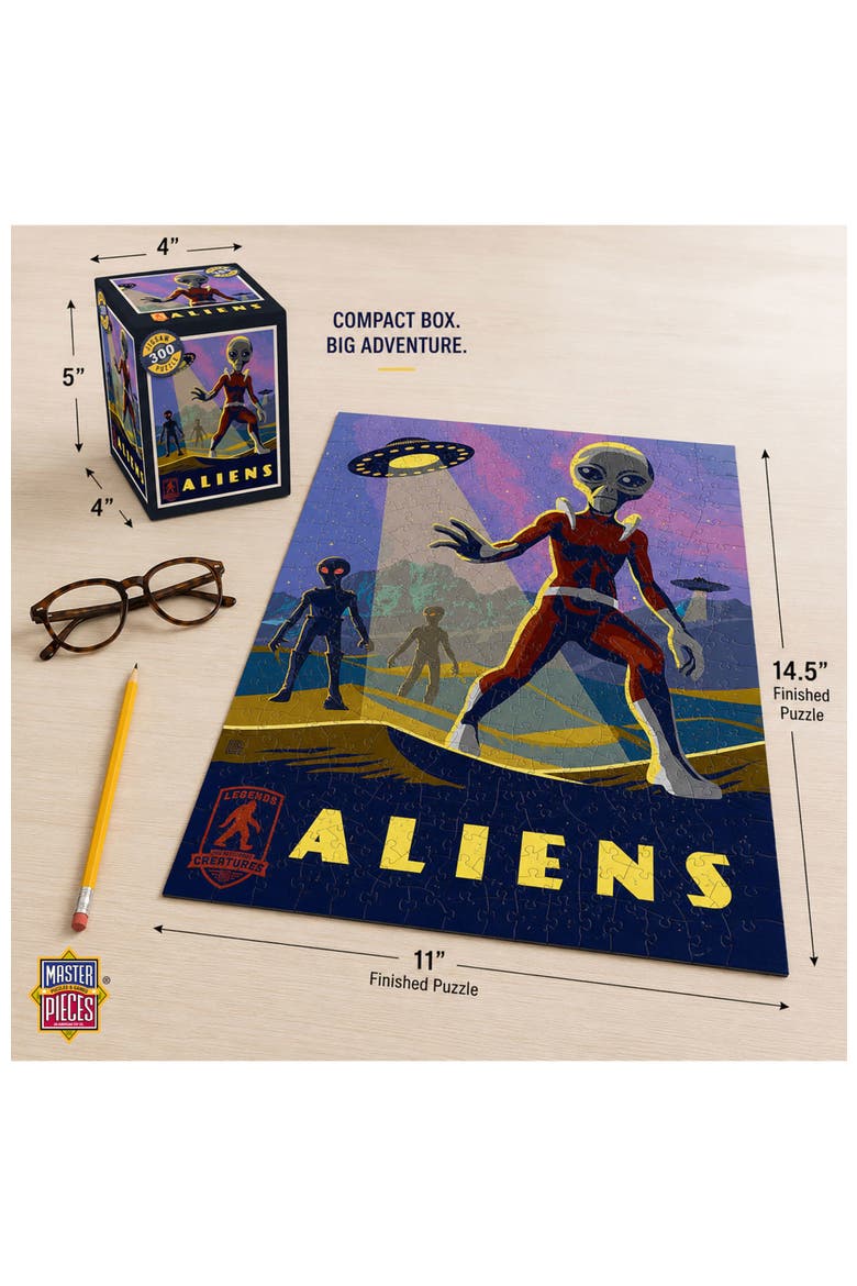 Aliens 300 Piece Jigsaw Puzzle, Alternate, color, Multicolor
