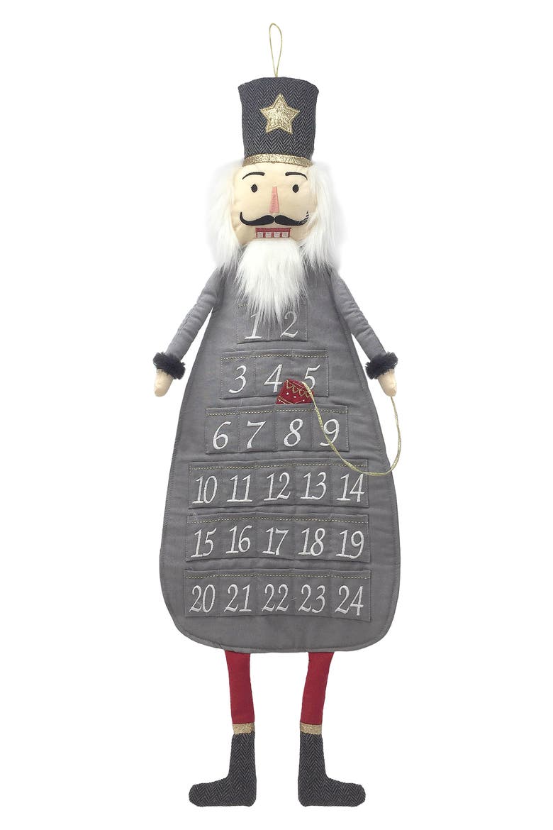 Nutcracker Advent Calendar, Main, color, BLACK