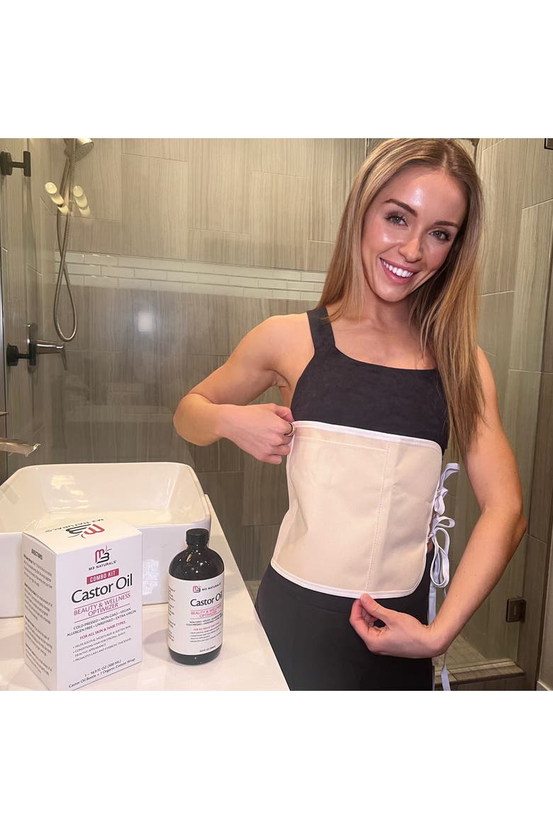 Castor Oil Body Wrap, Alternate, color, None