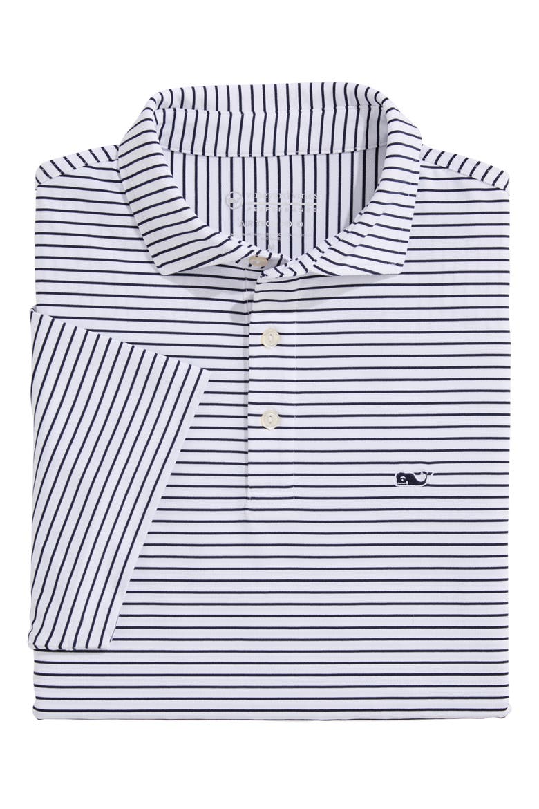 Air Tech Mesh Performance Polo, Alternate, color, WHITE CAP / NAVY