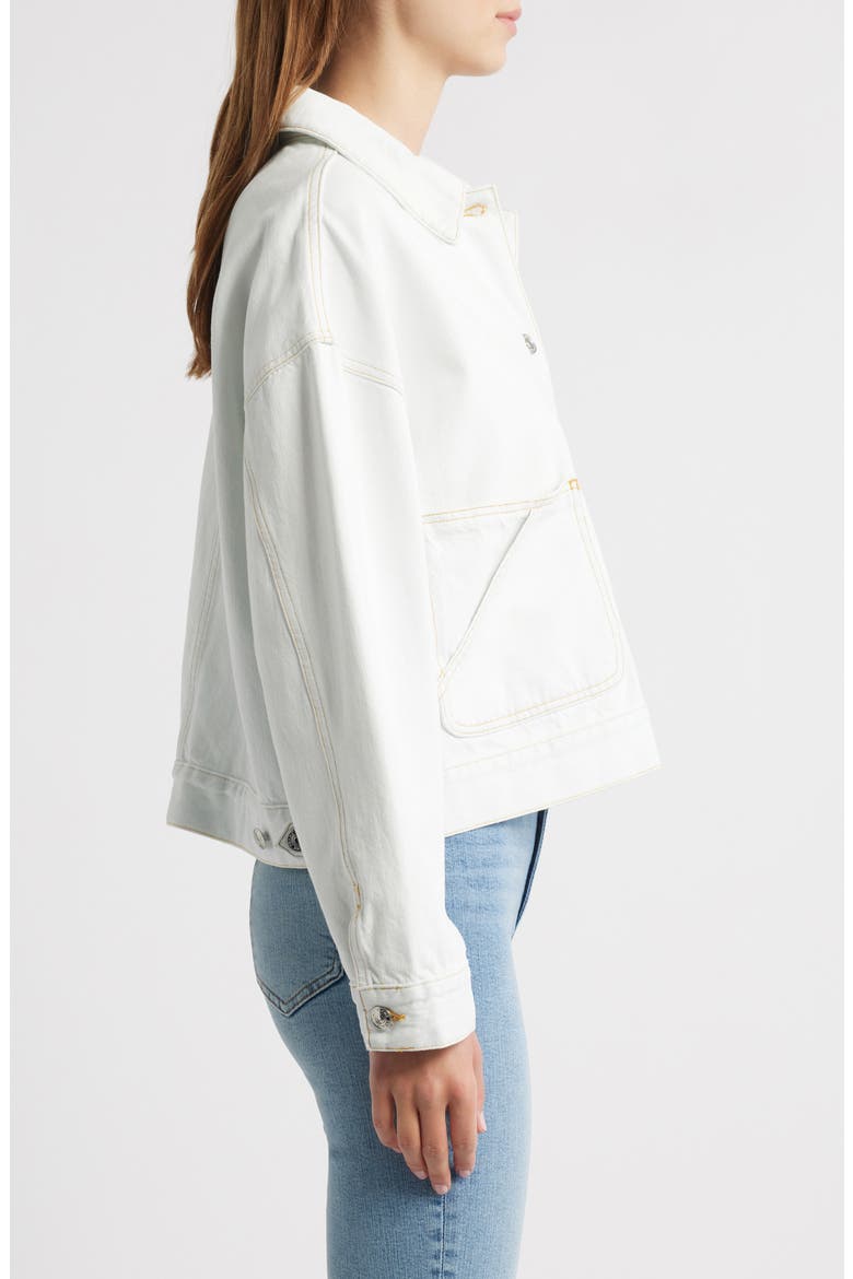 The Boxy Field Denim Jacket, Alternate, color, TRINITY
