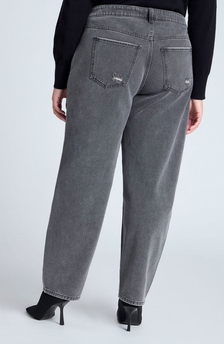 ELOQUII Studded Rip Slouchy Jeans, Alternate, color, 