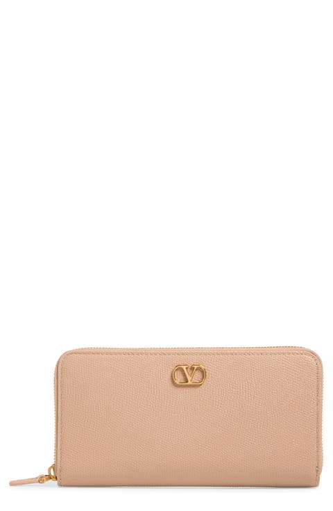 VLOGO Zip Around Leather Continental Wallet