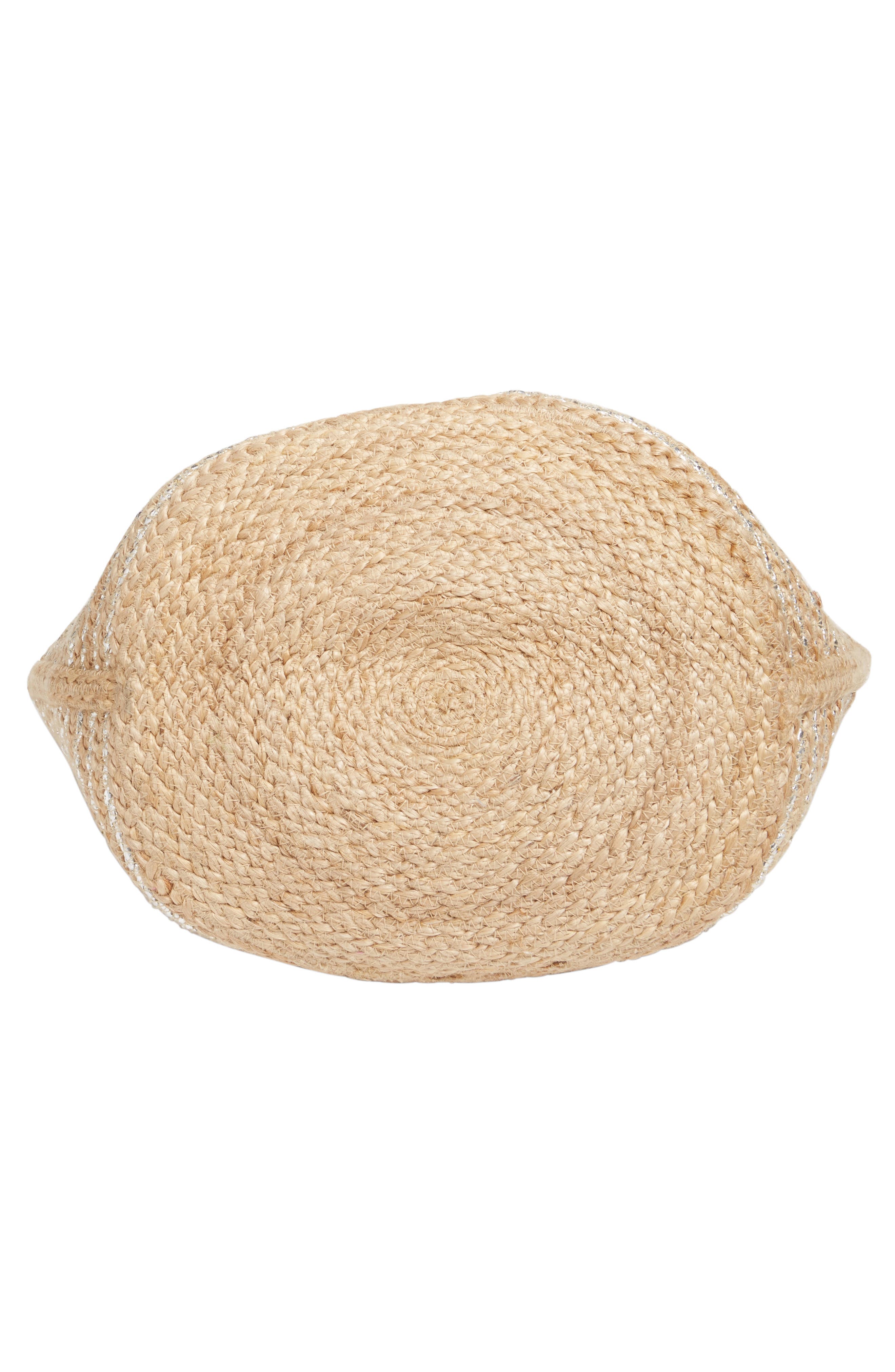 Shiraleah Veronica Metallic Woven Tote, Alternate, color, 