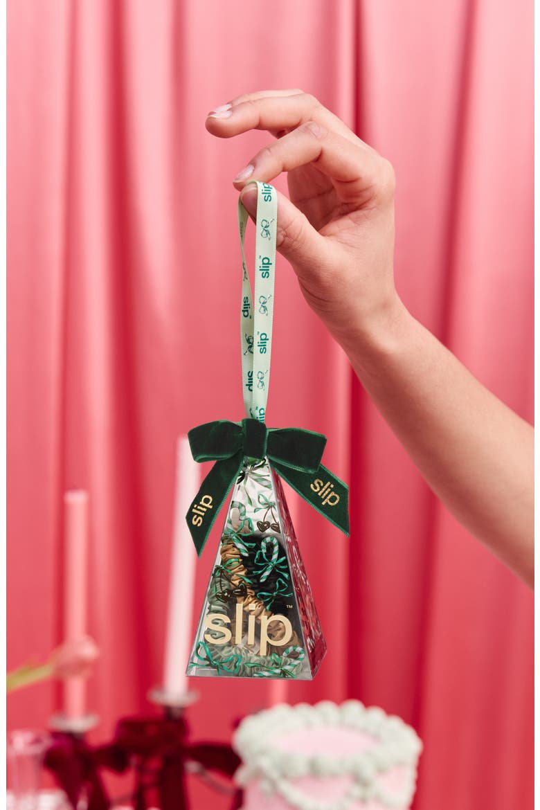Pure Silk 4-Pack Skinny Scrunchie Ornament $34 Value, Alternate, color, SWEETIE PIE