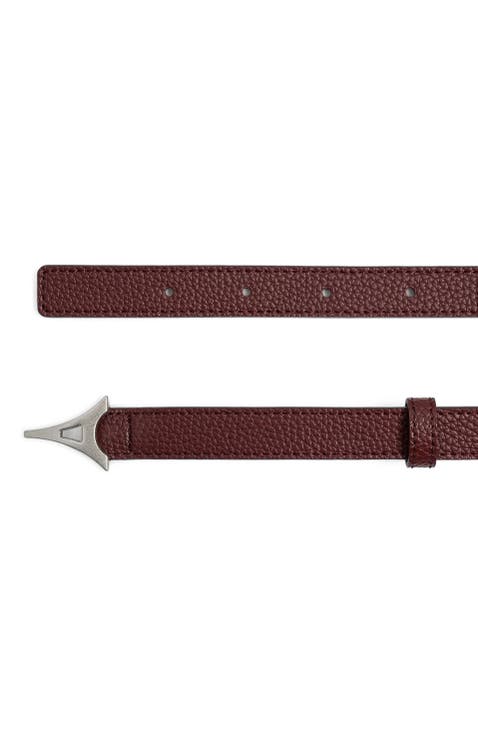 Leonie Eiffel Slim Leather Belt
