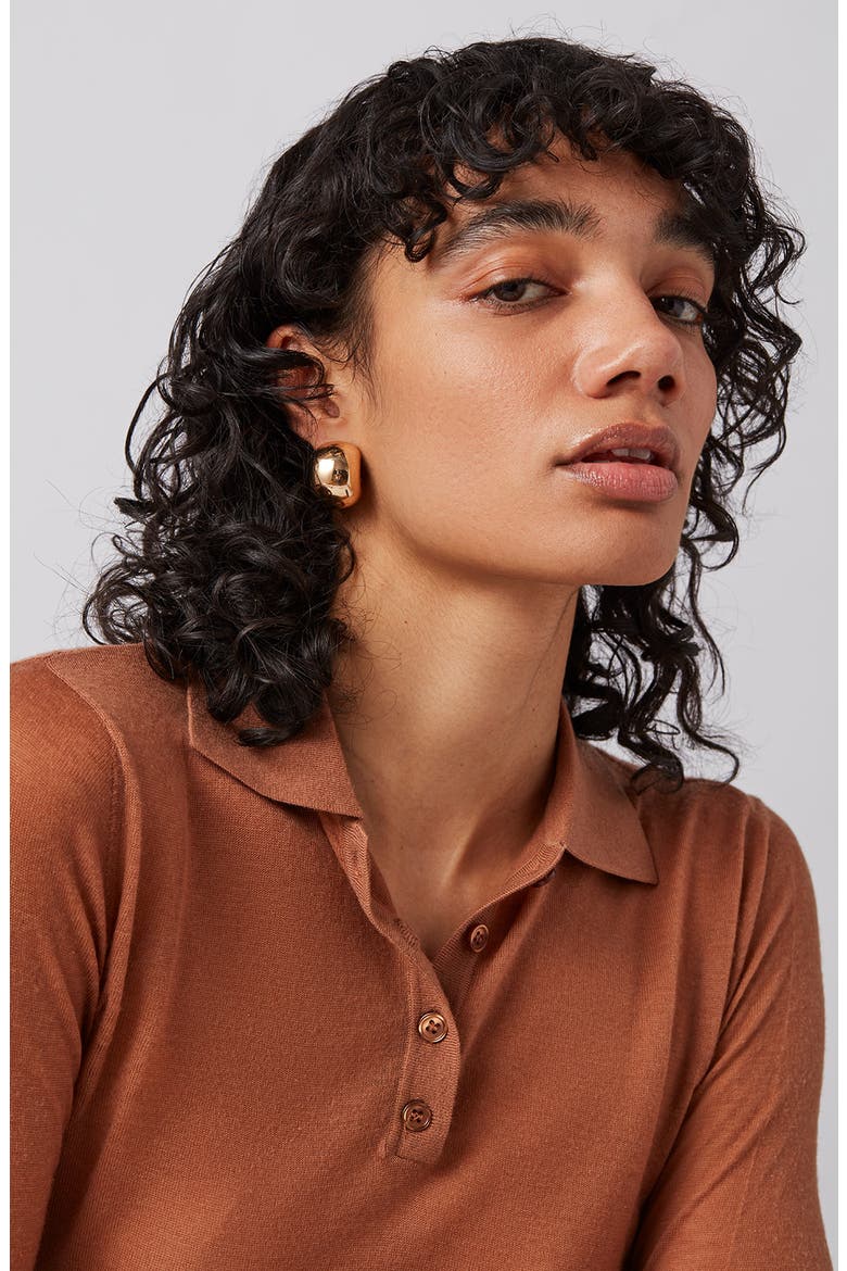 Gemma Hoop Earrings, Alternate, color, HIGH POLISH GOLD