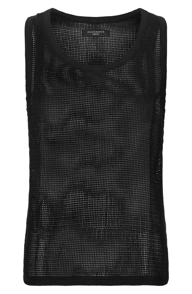 AllSaints Anderson Open Stitch Cotton Tank, Alternate, color, 