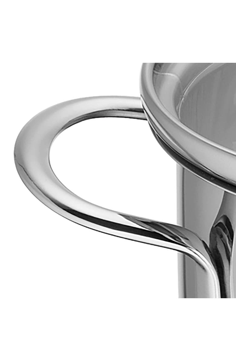 Kuchenprofi Mini Stockpot w/ Glass Lid, 0.7 qt., 4.75-Inch Diameter, Alternate, color, Silver