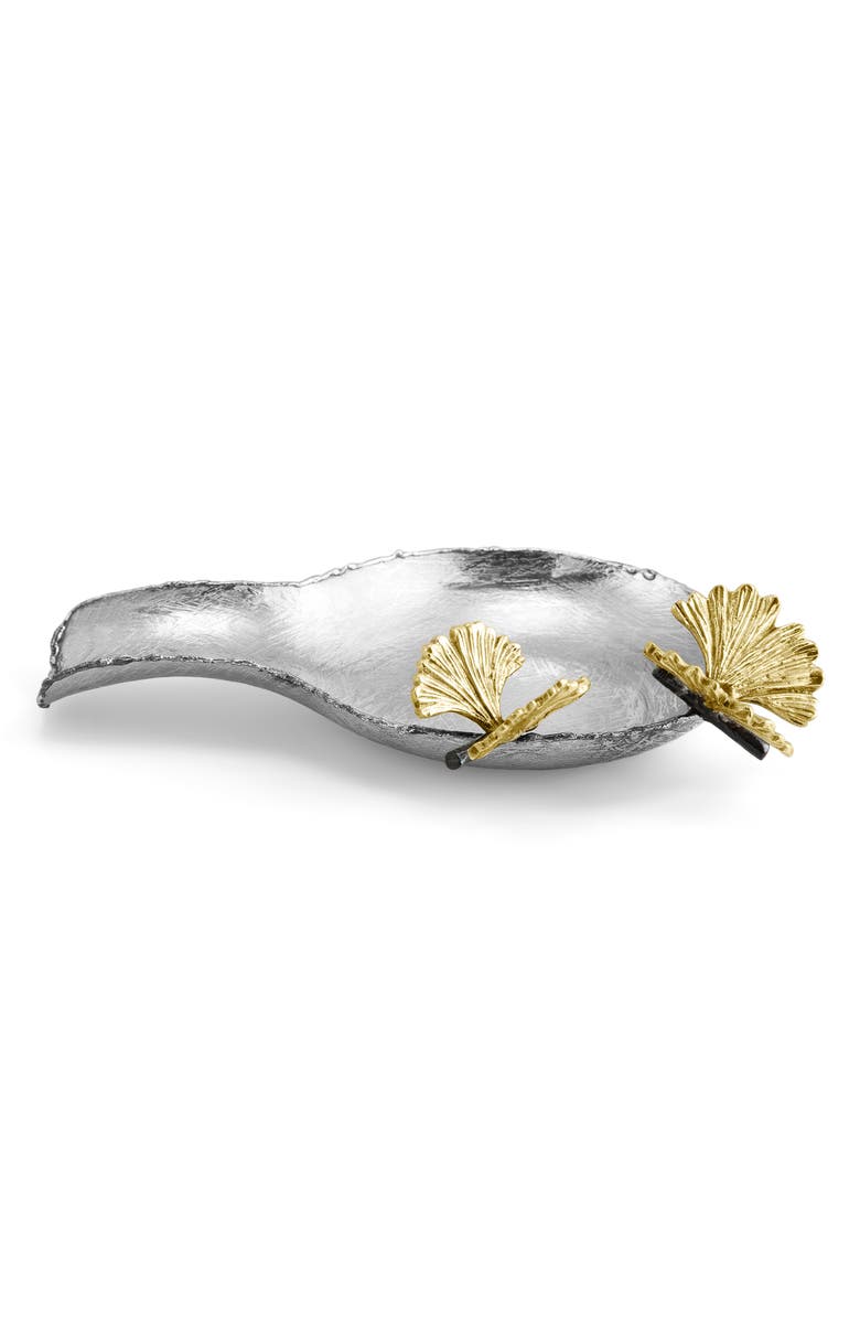 Michael Aram Butterfly Ginkgo Spoon Rest, Alternate, color, Silver/ Gold