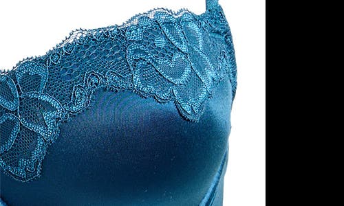 Hunkemoller Hunkemöller Lace Trim Underwire Bra In Legion Blue