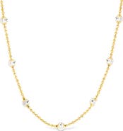 Sterling Forever Rumor Cubic Zirconia Station Necklace