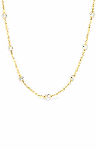 Sterling Forever Rumor Cubic Zirconia Station Necklace